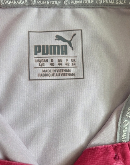 ⭐️Puma Pink Floral Polo Shirt - Picture 3 of 7